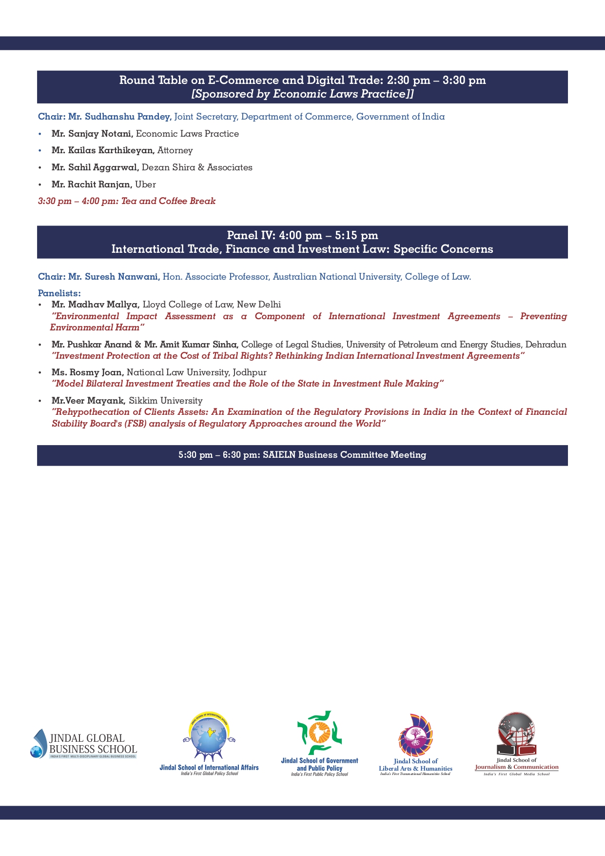 Invitation to SAIELN Inaugural Conference